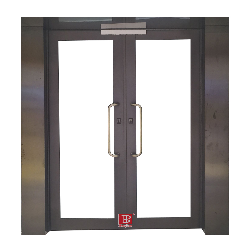 Automatic Modern Steel Reinforced Fire Glass Door Finished Surface 60-Minute Fire Prevention Rating BS476 Mall Supermarket