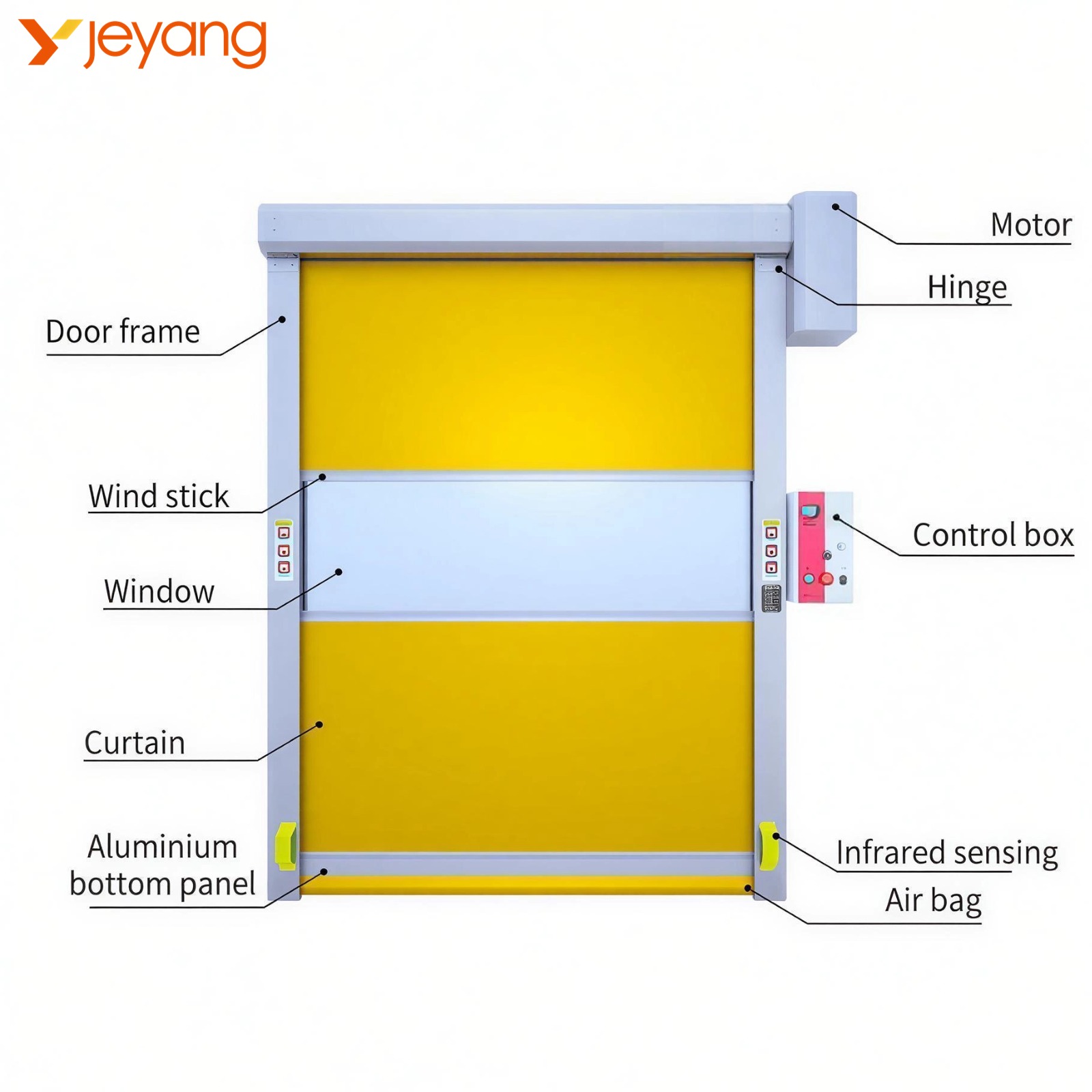 Industrial Door Insulated Pvc Fast Roll up Door for Cold Storage CE Certified Factory Price