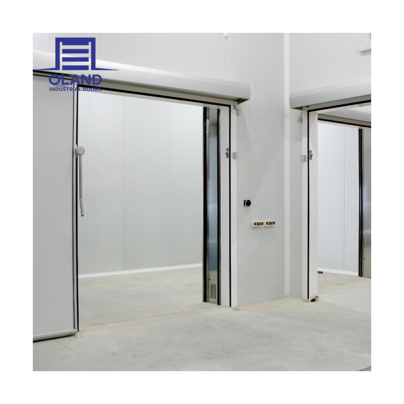Manufacture Cold Storage Room Energy-Saving Automatic Closing Steel Refrigerator Freezer Door for Cold Chain &amp; Commercial