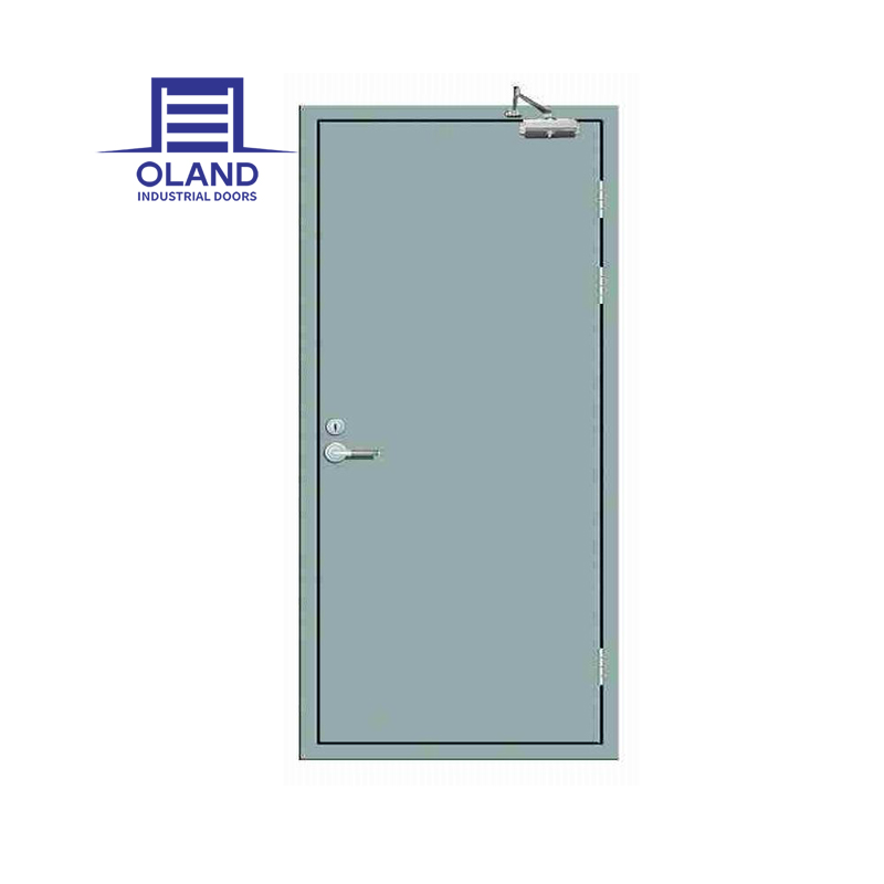 Steel 1.5Hour Fire Door Commercial Single Emergency Exit Metal Fire-Rated Steel Door