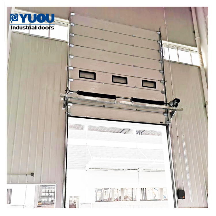 China Suppliers Commercial Sectional Industrial Automatic Galvanized Steel Overhead Sectional Door