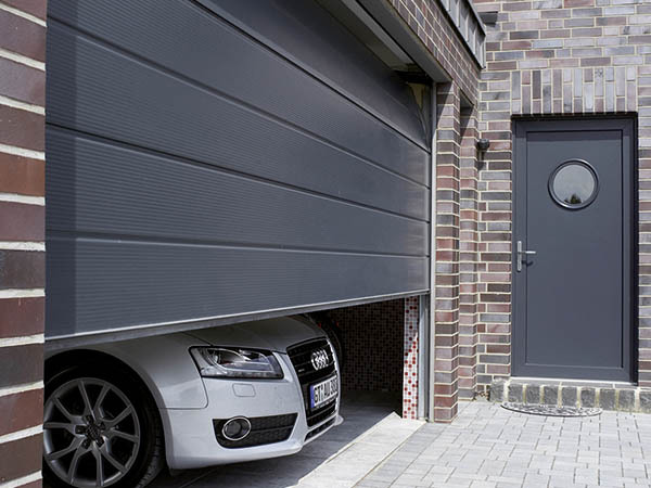 Modern Design Style Steel Overhead Sectional Garage Door Thermal Insulation Logistic System for Home Use Finished Surface