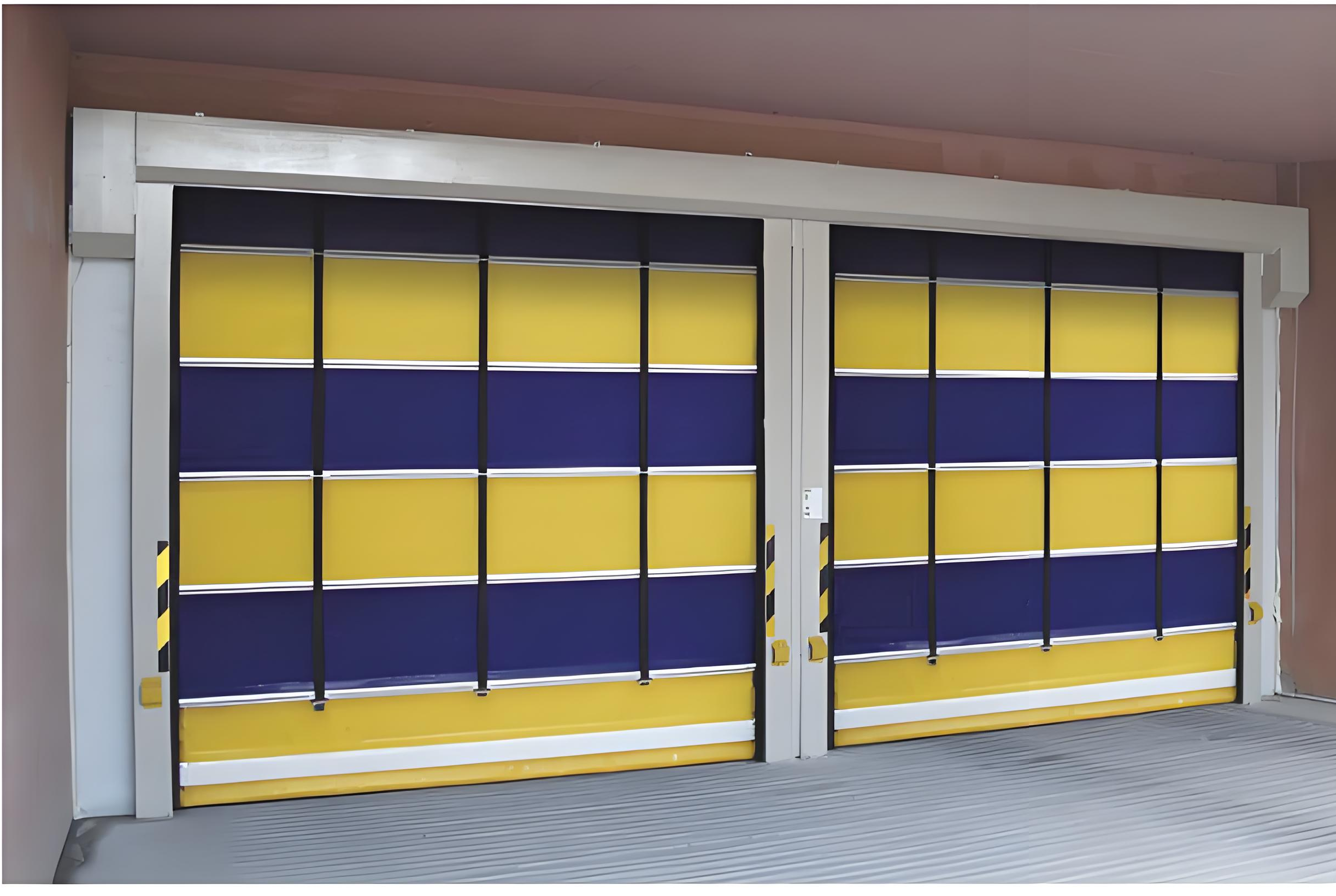 High-Speed Folding Automatic Roller Shutter Door Rapid PVC Stacking Commercial Doors for Workshop and Warehouse