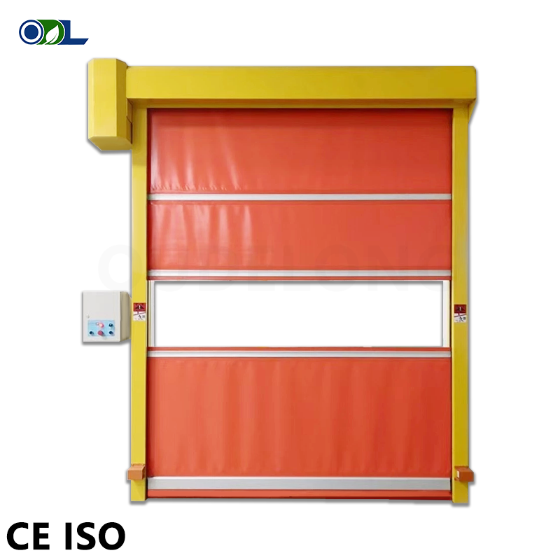 Cold Storage Insulated PVC High Speed Door Automatic Cleanroom Freezer Roller Shutter Door