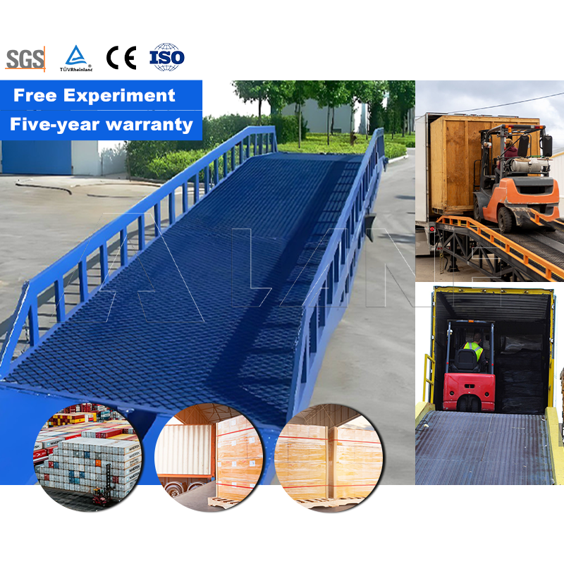 LANE Portable Movable Loading Dock Ramp for Container Loading Automation Equipment with PLC Gear &amp; Bearing