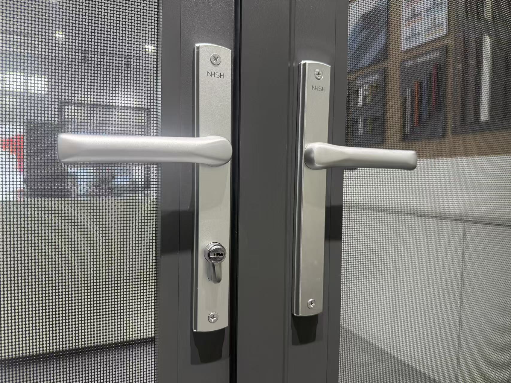Triple-Reinforced Aluminum French Door with High-Performance Double Glazing for Immense Structural Strength