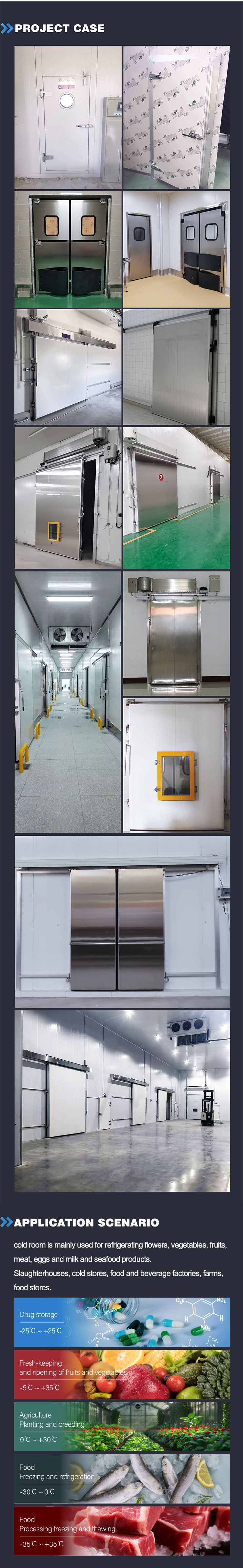 Cold room sliding door detail 4