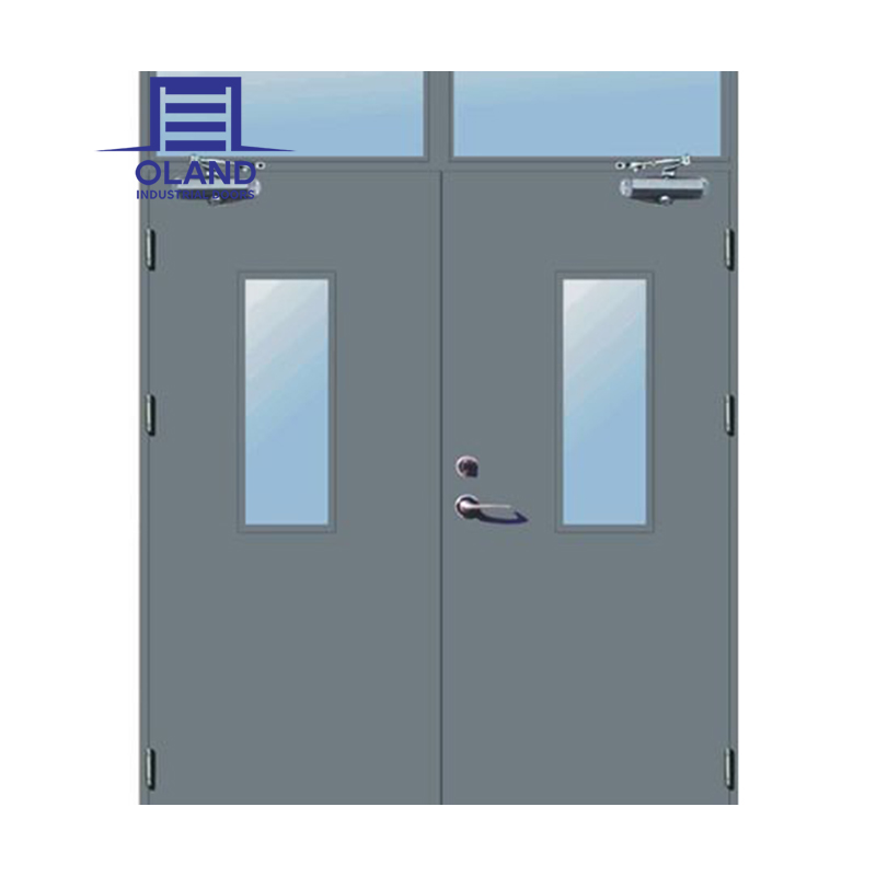 Steel 1.5Hour Fire Door Commercial Single Emergency Exit Metal Fire-Rated Steel Door
