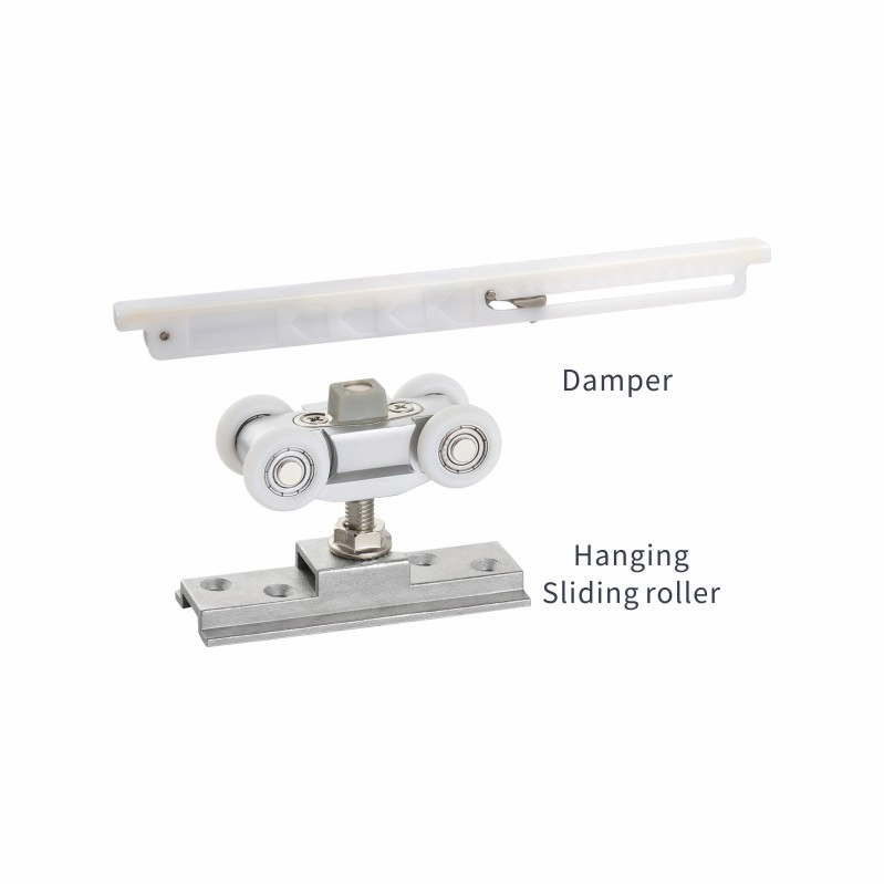 Wooden or Steel Frame Sliding Door Roller System with Soft-Closing 2+1 Same Way Open