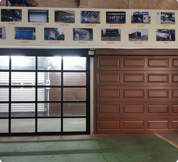 New Design Sectional Aluminum Glass Garage Doors Insulating Electric Garage Door