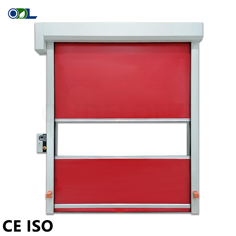 Cold Storage Insulated PVC High Speed Door Automatic Cleanroom Freezer Roller Shutter Door