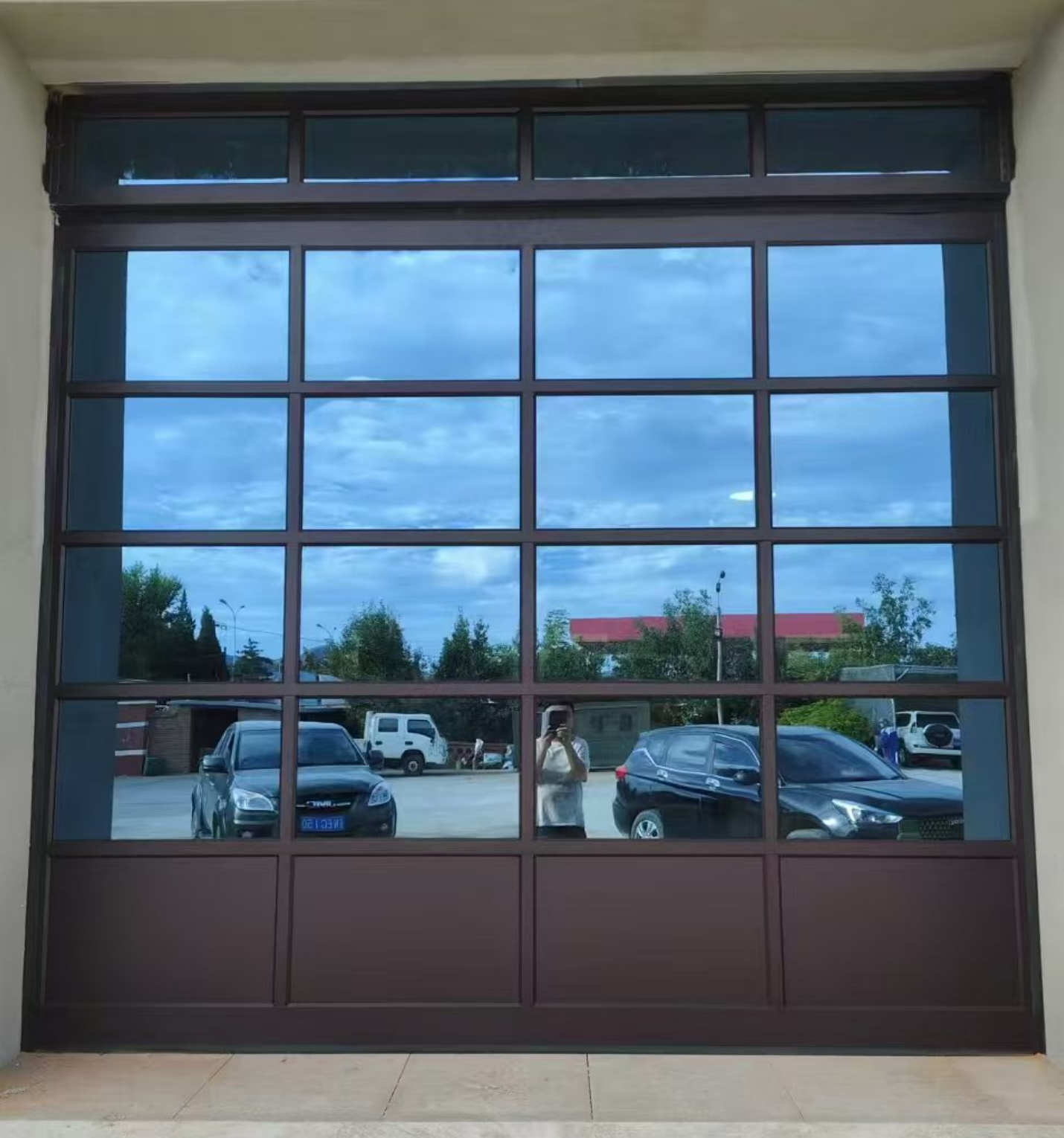 Hot selling low price electronic waterproof roll up garage door roller shutter door
