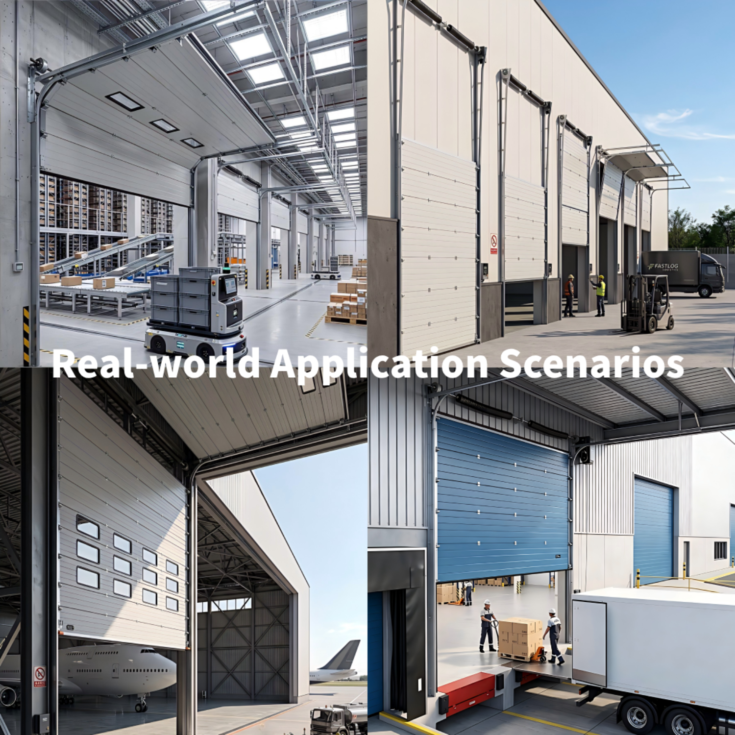 Factory Direct Industrial Sectional Door Modern Steel Overhead Garage Gate Remote Control Lifting Docks Shops Farmhouse