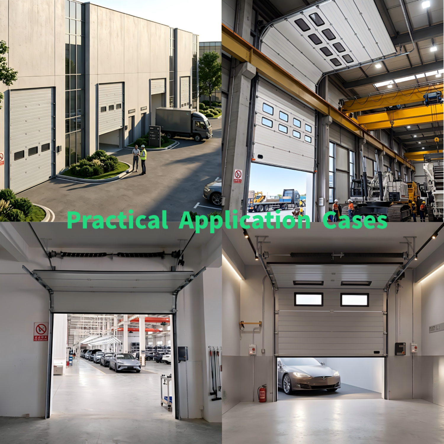 Industrial Sectional Sliding Door | Vertical Lifting Garage Door With Automatic Operation For Warehouse Use