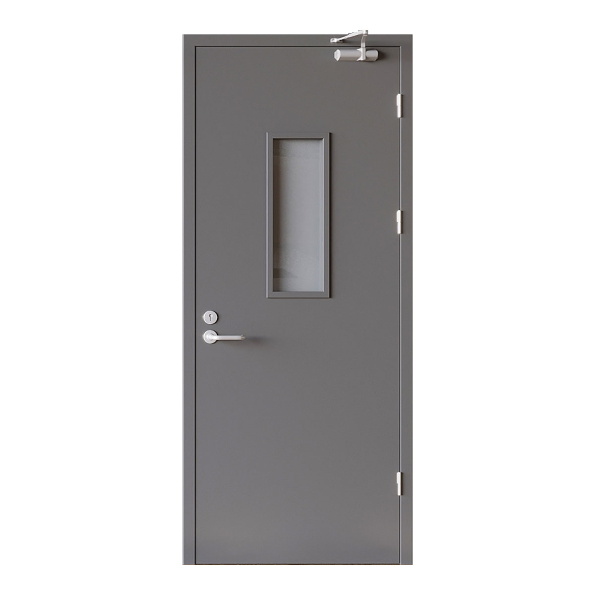 FHM-1028 Modern Steel Fire Door with Fireproof Performance for Hospital School Mall Hotel Apartment &amp; Exterior Use