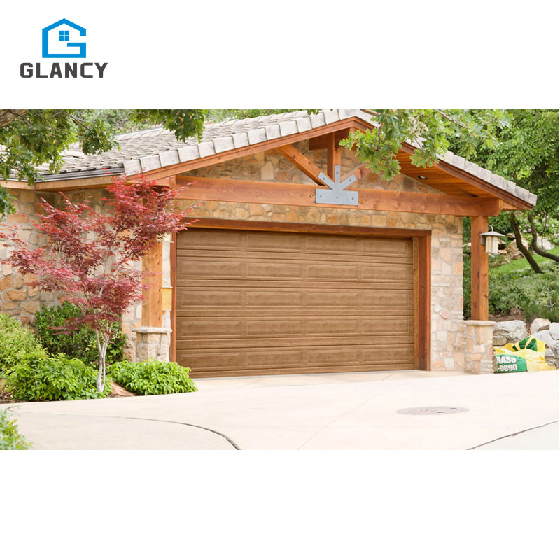 American Home For Full View Automatic Aluminum Glass Alloy Black Heat-Insulation Electric Automatic Garage Doors