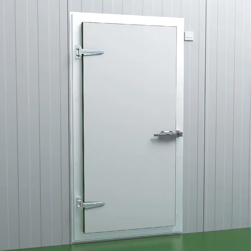 Durable Magnetic Gasket Single Semi-Embedded Hinged Cold Storage Door with Heated Frame for Food Warehouse
