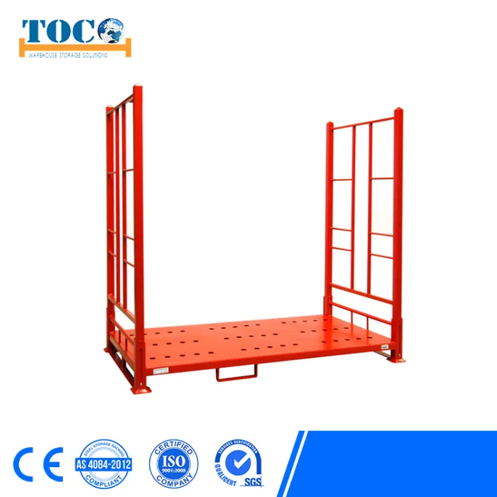 UV Protection Steel Window Door Movable Pallet Stacking System with Wood Deck