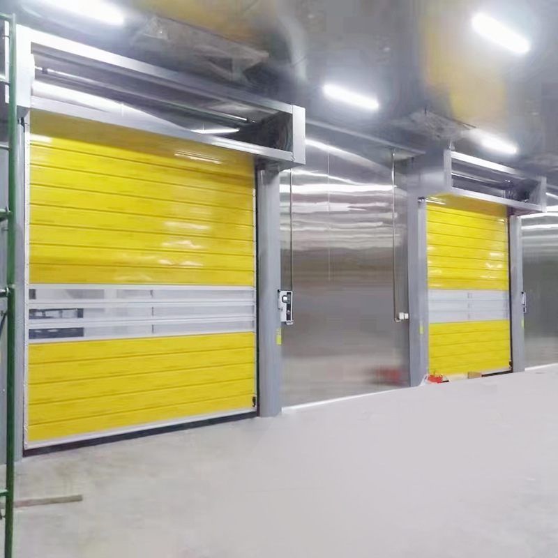 High Quality Industrial Spiral Hard High Speed Door Intelligent Exterior Spiral Fast Door Aluminum Quick Rolling Shutter Door