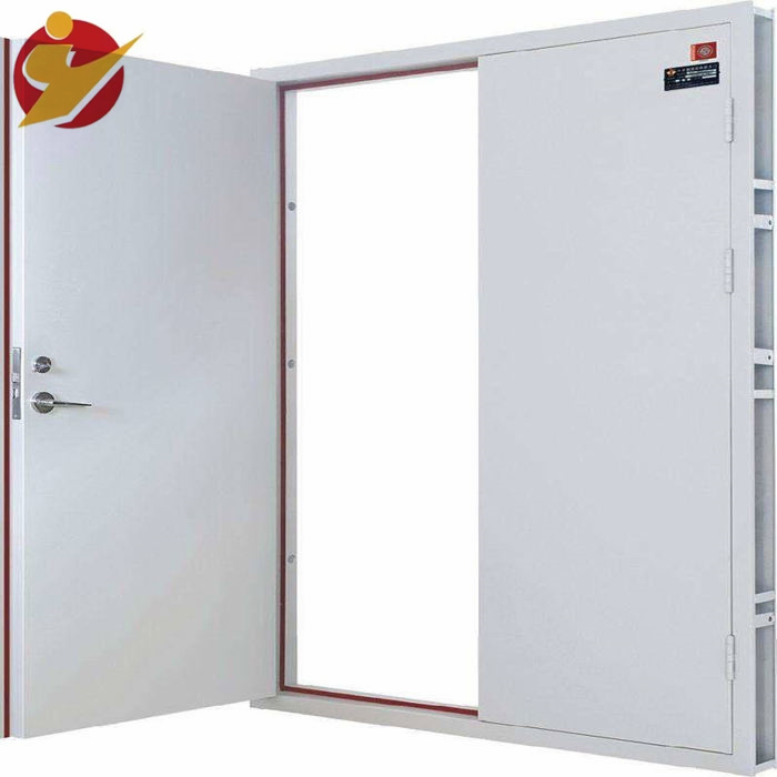 Professional Manufacturer's Standard Fire Door 36 X 80 1 Hour Rating Wooden Fire Door with Push and Pull Opening Method
