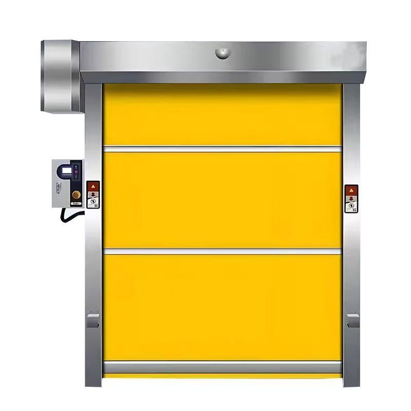 Modern High-speed PVC Fast Rolling Shutter Door Transparent Clean Dustproof Fireproof Automatic Lifting Door
