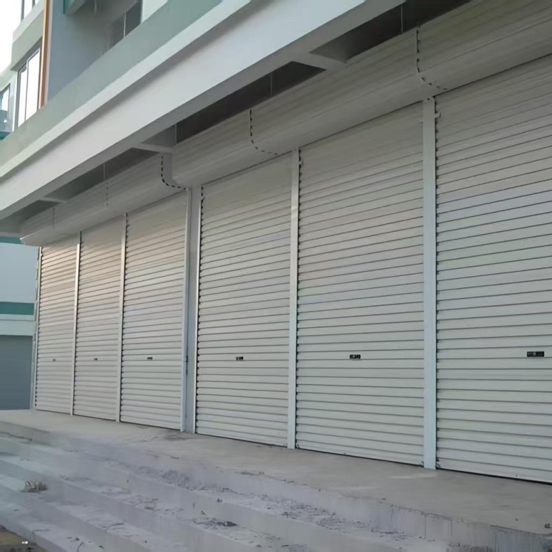 Modern Finished Steel Roller Shutter Door with Waterproof Feature Customizable Size &amp; Remote Control for Warehouse Use