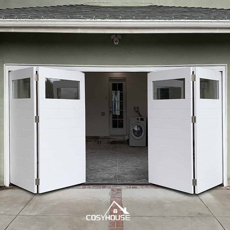 Cosyhouse Black Electric Overhead Canopy Garage Door Residential Up-and-over Garage Door Commercial Tilt-up Garage Door
