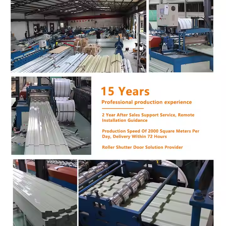 Aluminum Frame Intelligent Custom Color High Speed Door With Clear Window Industrial Roll up Doors for Workshop
