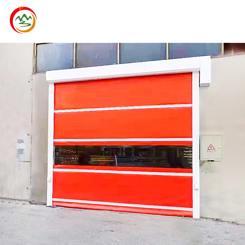 Modern Design PVC High-Speed Door Fast Rolling Rapid Door for Warehouses OEM Direct Factory Price Windproof Feature