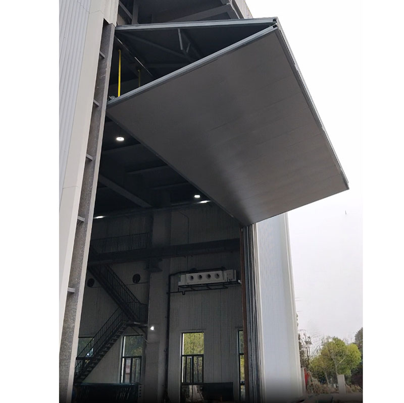 25 m Wide 9 m Height Vertical Drive System Pivot Double Folding Hangar Door