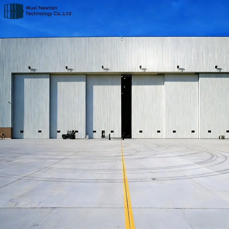 High Quality Safely Soundproof Automatic Hangar Sliding Door Motorised Hangar Door for Civil Airport
