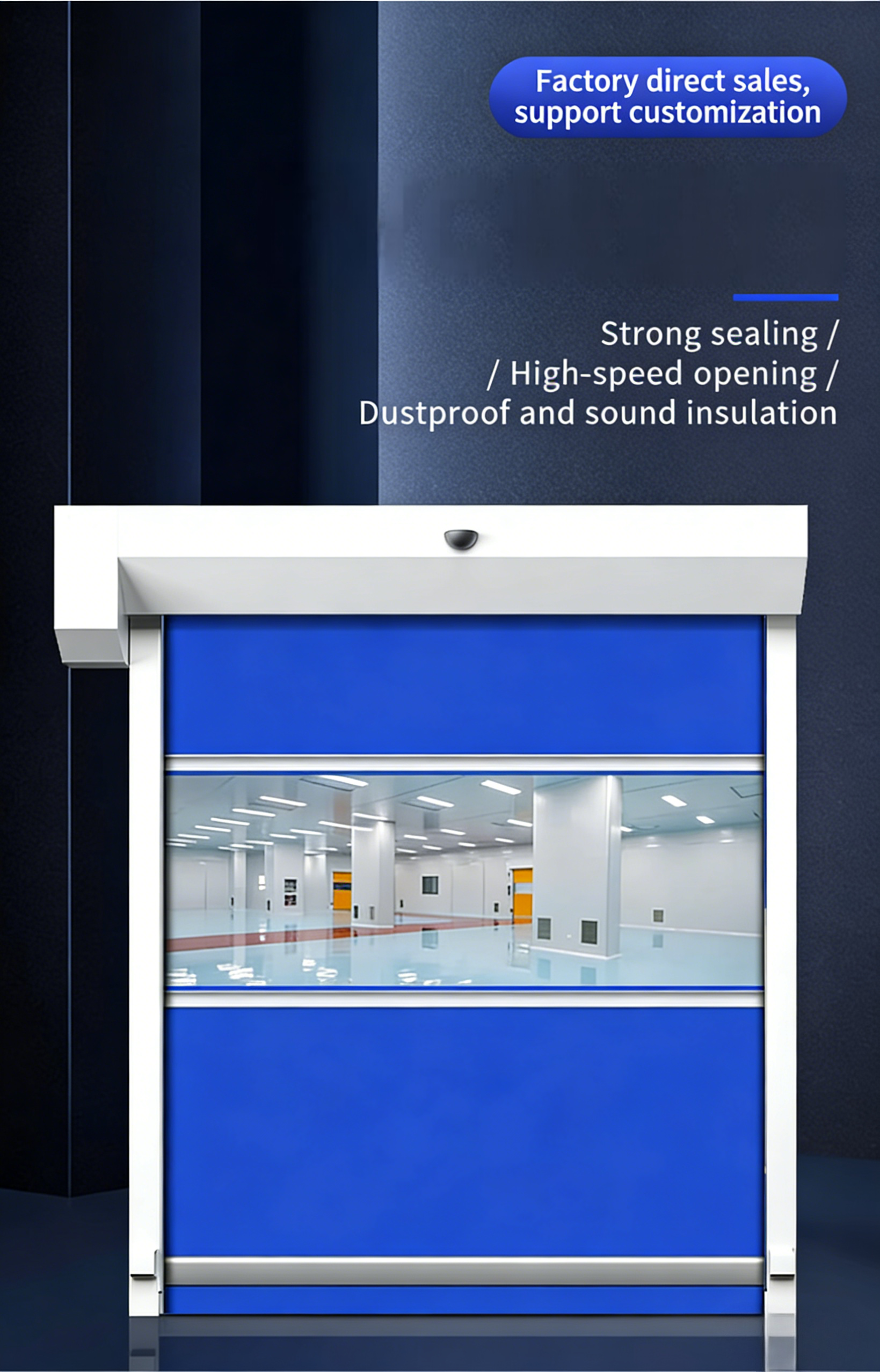 High-Speed PVC Modern Rolling Shutter Door