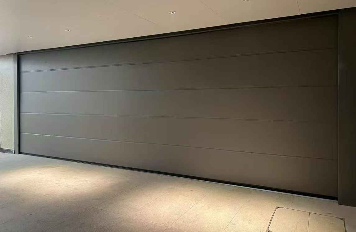 Folding Rolling Up Garage Door With Intelligent Remote Control, Custom Size Aluminum Sectional Garage Doors.