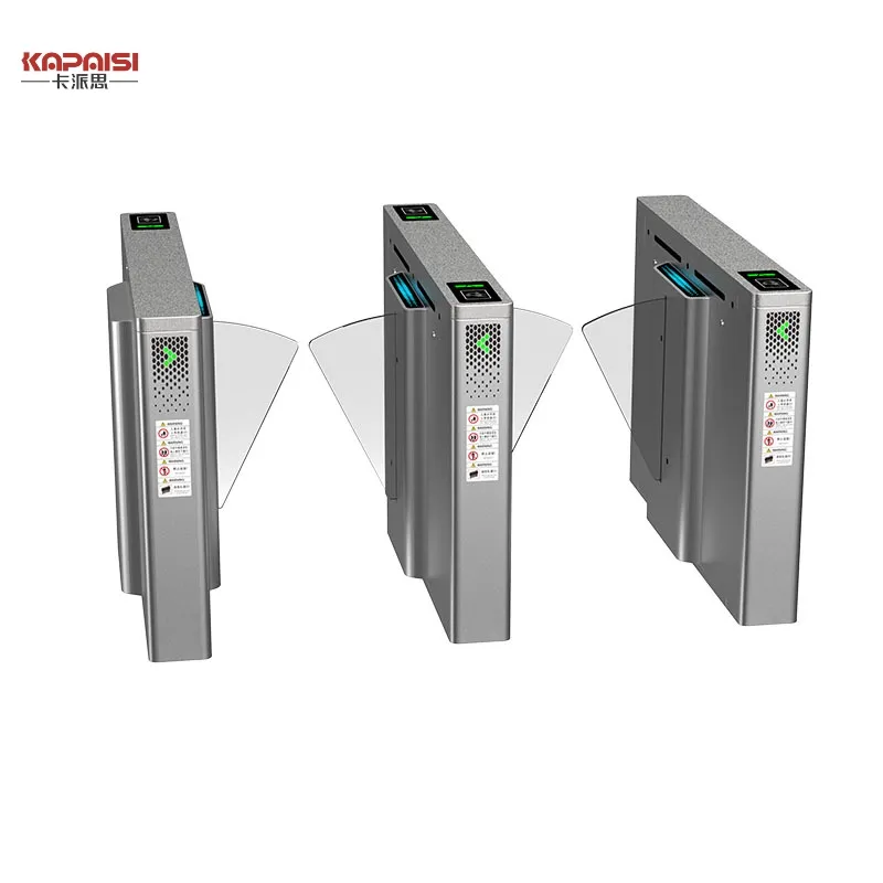 Electronic Security Flap Wing Barrier Front View
