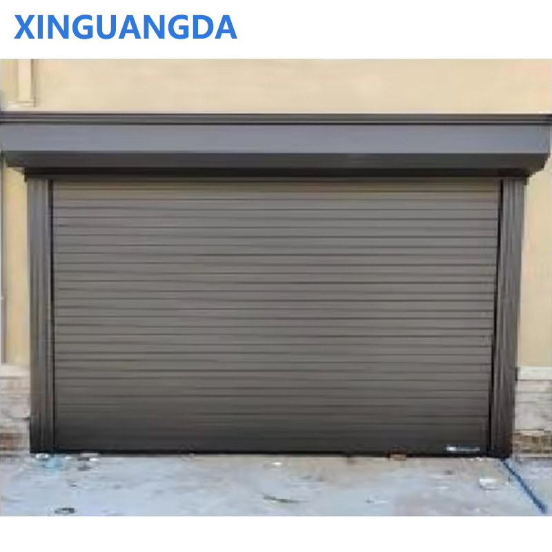 High-end Aluminum Alloy Roller Shutter Door for Villa Garage Security Windproof Finished Custom Design Automatic Roller Door