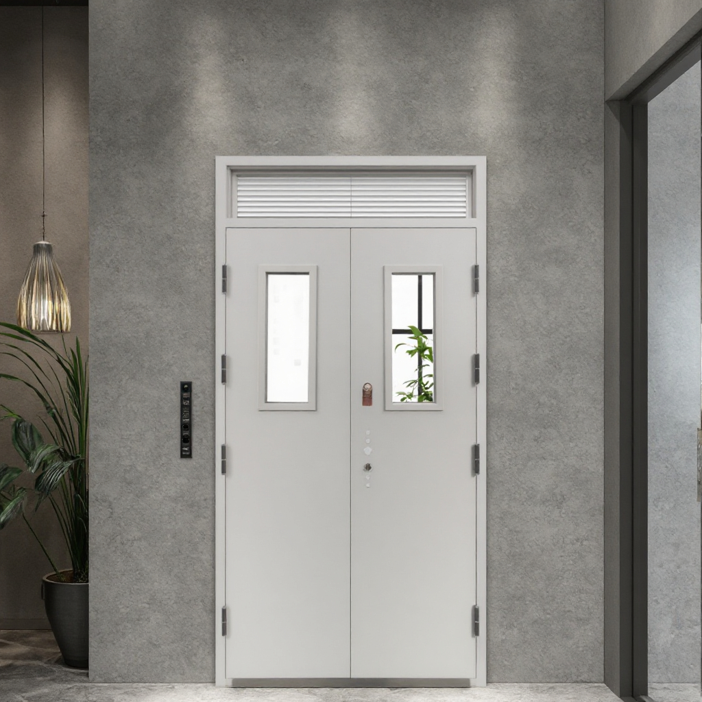 One and a Half Hour Fire Rated Steel Doors for Apartment Fire Protection