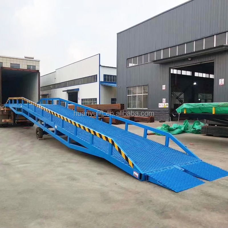Mobile Boarding Bridge Forklift Unloading and Loading Platform Logistics Dock Ramp Load 8tons 10tons 12tons 15tons