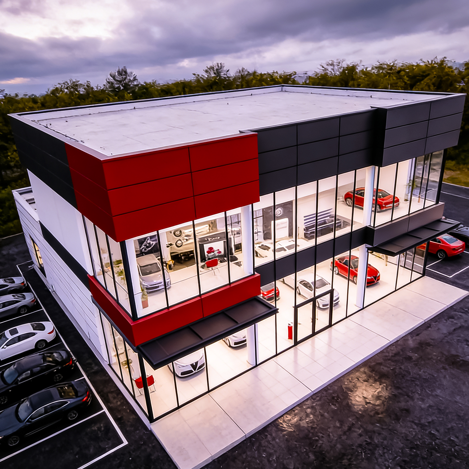 Prefabricated Steel Structure Warehouse Workshop Shed Large Span Factory Building 50+ Year Car Dealership Building