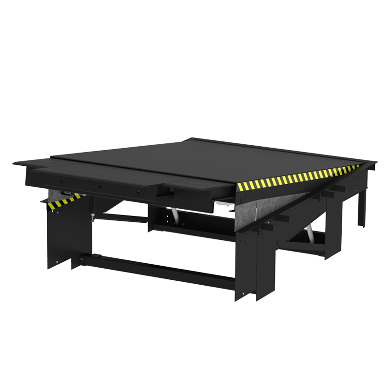 Telescopic-lip Dock Leveller