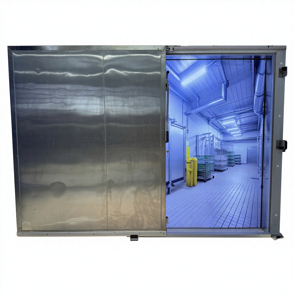 Photoelectric Sensor &amp; Magnetic Lock Smart Cold Storage Door Suitable for Logistics Warehouses