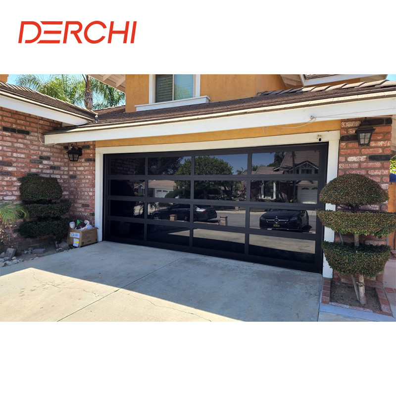 DERCHI Top Manufacturer 5 Years Warranty Automatic Garage Door Prices 16x7/12x7 Modern Overhead Automatic Garage Doors
