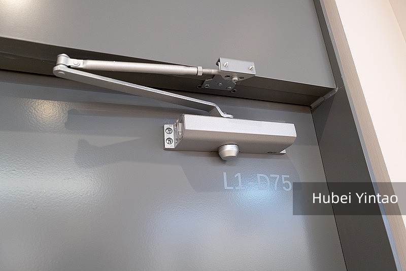 Modern Fire Rated Steel Door for Commercial Buildings Narrow Glass Finished Paint for Hotels Fire Prevention