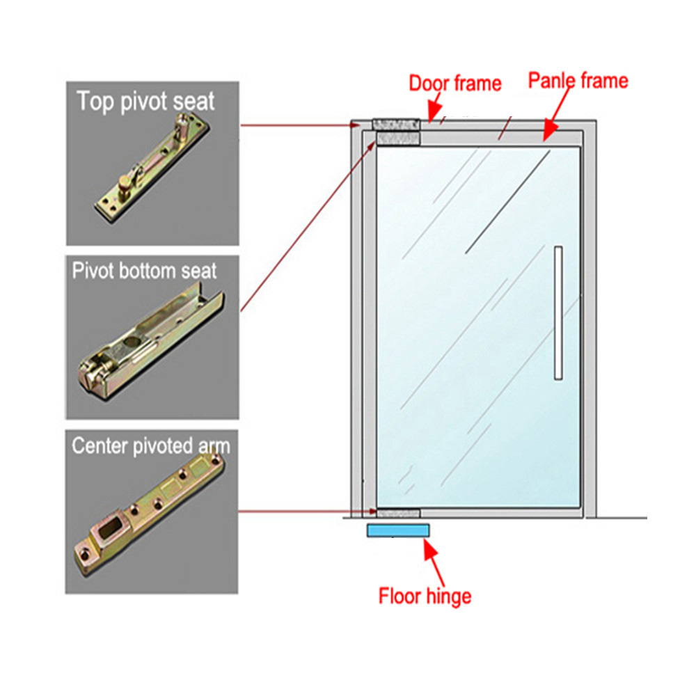 Luxury IP65 Thermal Industrial Aircraft Hangar Door with Aluminum Alloy &amp; Glass Windproof for Supermarket &amp; Outdoor Use