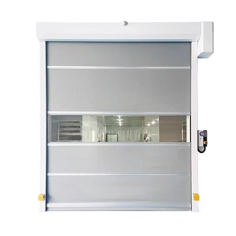 Modern High-speed PVC Fast Rolling Shutter Door Transparent Clean Dustproof Fireproof Automatic Lifting Door