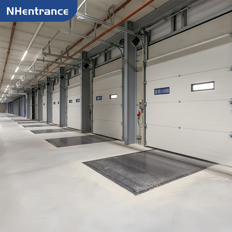 Steel Insulated Sectional Door for Factory and Logistics Center with Torsion Spring System and Smart Automation