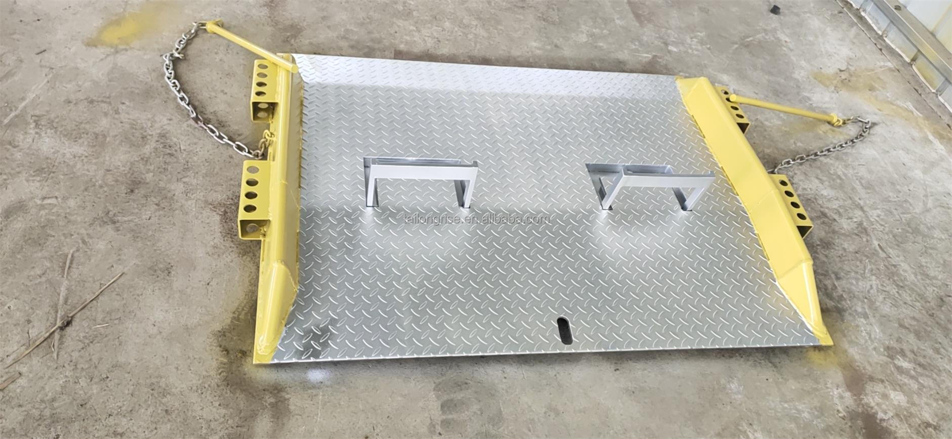 Steel Loading Dock Container Ramp With Handle/Loading Dock Equipment Heavy Duty Steel Truck Dock Board