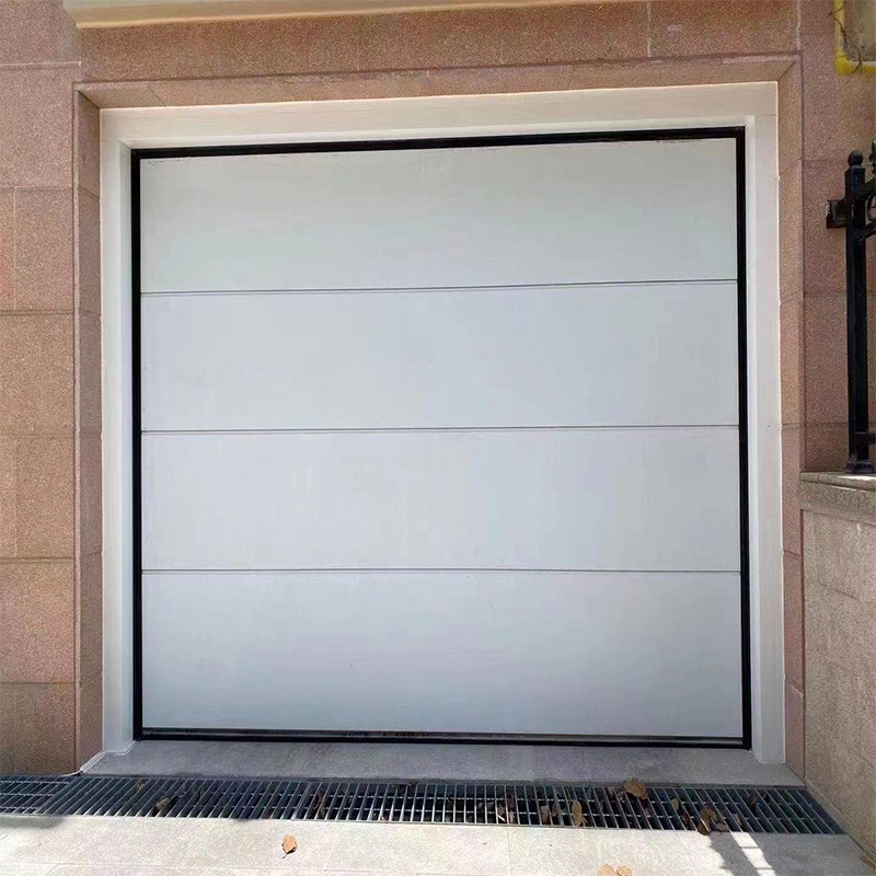 Best Sale Modern White Aluminum Alloy Waterproof Automatic Garage Door Sectional Panel with Remote Control for Villa Apartment