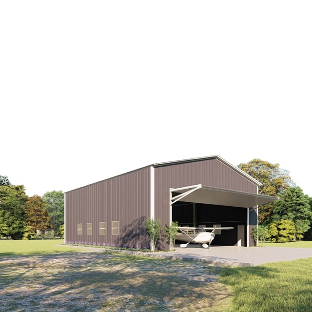 Modern Industrial Light Commercial Steel Insulated Accordion Hangar Door with ASTM Standard Q235/Q345 Steel Construction