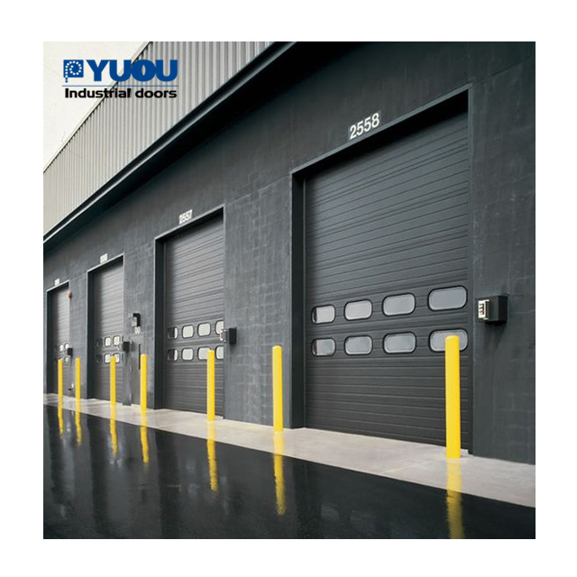 European Style Automatic Industrial Sectional Roll-Up Door CE Factory Warehouse Application Overhead Sectional Door