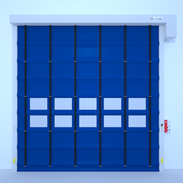 High speed fold up door